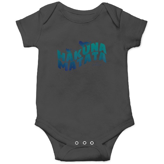 Disneyss Lion King Hakuna Matata Blue Text Trio Logo Onesies
