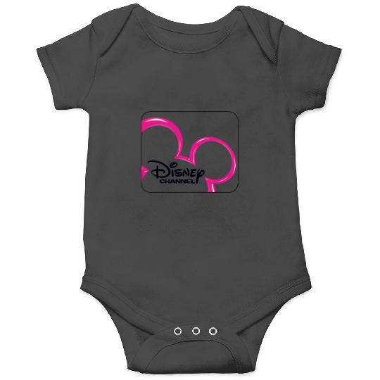 Disney Channel  Mickey Mouse Pink Retro 2000s Logo Onesies