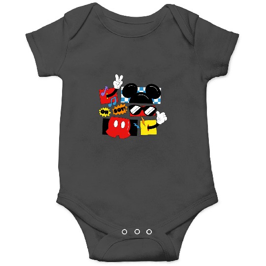 Discover Disney Mickey And Friends Oh Boy Retro Mickey Shapes Onesies