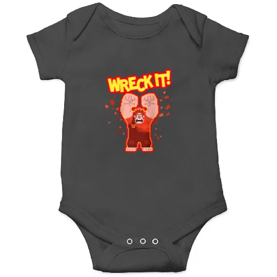 Disneyss Wreck it Ralph Wreck It Angry Pixelated Ralph shots Onesies