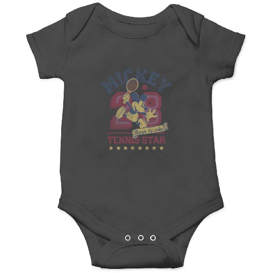 Disney Mickey Mouse Sports Tennis Star 28 Distressed Onesies