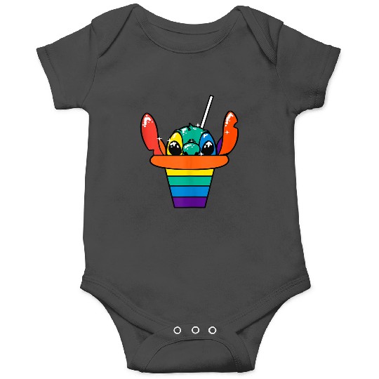 Disneyss Lilo Stitch Pride Rainbow Hawaiian Shaved Ice Onesies
