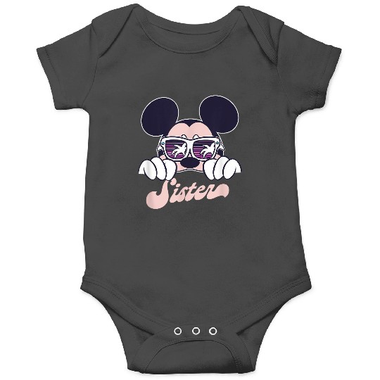 Discover Disney Mickey And Friends Mickey Summer Vibes Sister Logo Onesies