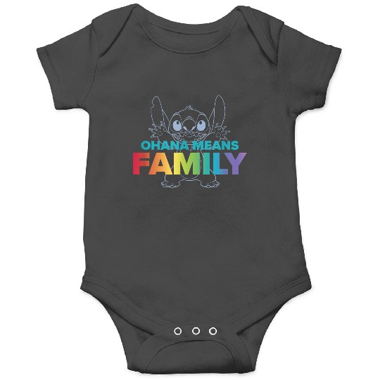 Disneyss Lilo Stitch Ohana Means Family Stitch Rainbow Pride Onesies