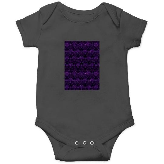 Disney Haunted Mansion purple glitter pattern Graphic Onesies