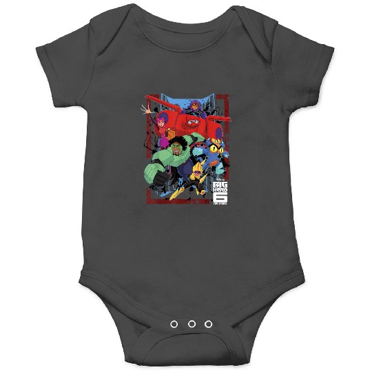 Disneyss Big Hero 6 Tv Group Paint Splat Graphic Onesies