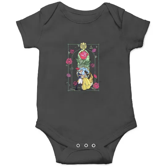 Discover Disney Beauty And The Beast Stained Glass Graphic Onesies