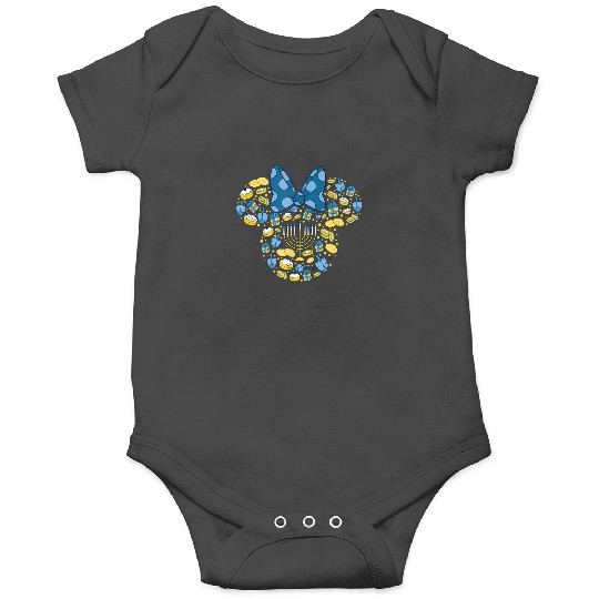 Disney Minnie Mouse Icon Hanukkah Chanukah Dreid Onesies