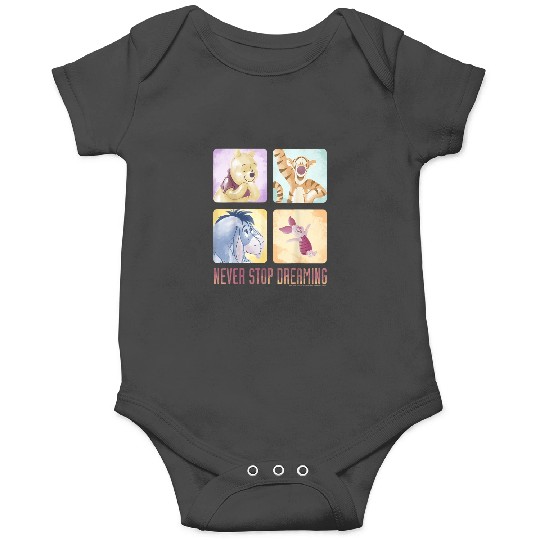 Disney Winnie The Pooh Group Shot Never Stop Dre Onesies