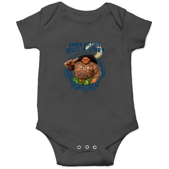 Disney Moana Maui Every Picture Tells A Story Tribal Frame Onesies