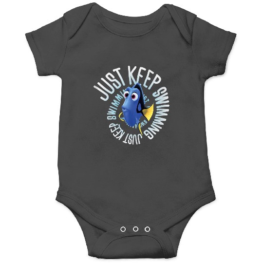 Disneyss Pixars Finding Dory Just Keep Swimming Big Chest Logo Onesies
