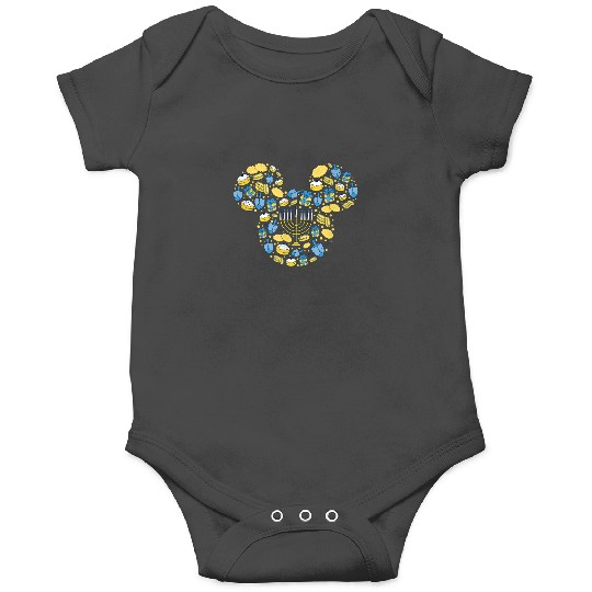 Disney Mickey Mouse Icon Hanukkah Chanukah Dreid Onesies