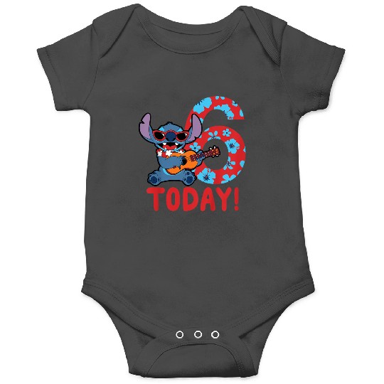 Kids Disney Lilo Stitch Tropical Birthday 6 Years Old Today Onesies