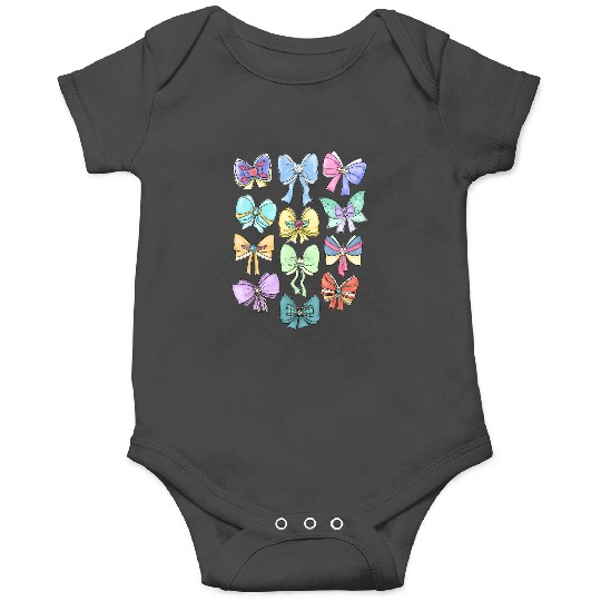 Disney Princess Cute Ribbons And Bows Pastel Colors Logo Onesies