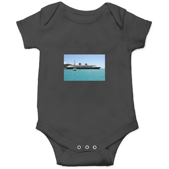 Disney cruise boat and a yacht Long Onesies