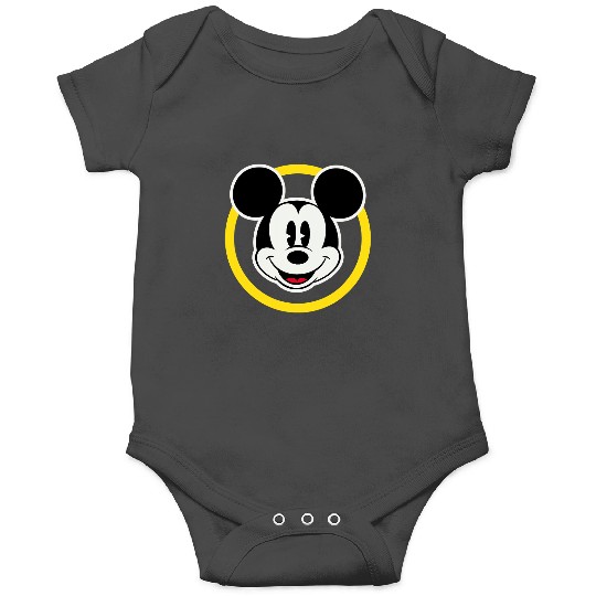 Amazonss Essentials Disney Smiling Mickey in Yellow Circle Onesies