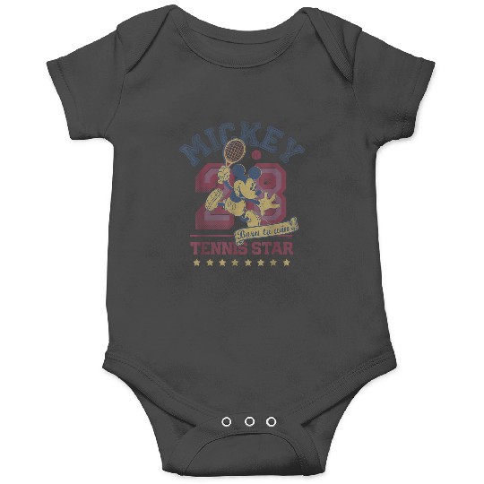 Disneyss Mickey Mouse Sports Tennis Star 28 Distressed Onesies