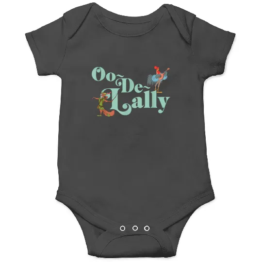 Disney Robin Hood Oo de lally Iconic Quote Chest Text Logo Onesies