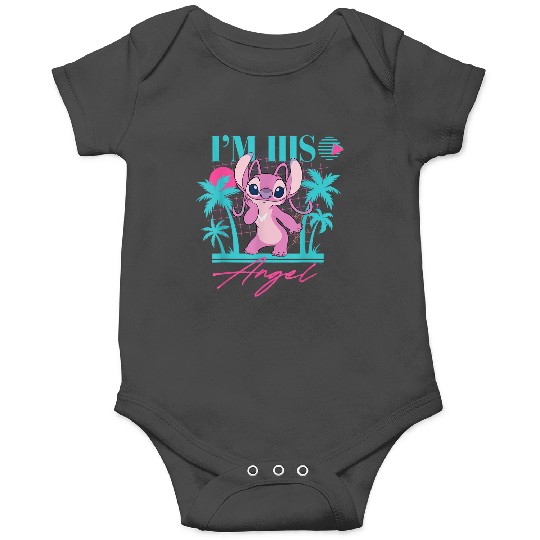 Disney Stitch 90s Couples Matching Im His Angel Onesies