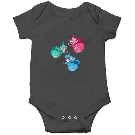 Womens Disney Sleeping Beauty Good Fairies Flora Fauna Merryweather V-Neck Onesies