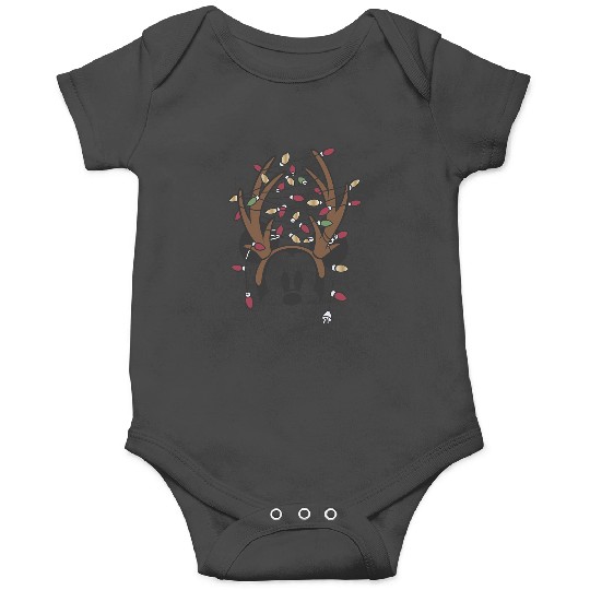 Disney Mickey Christmas Tangled Lights Antlers Onesies