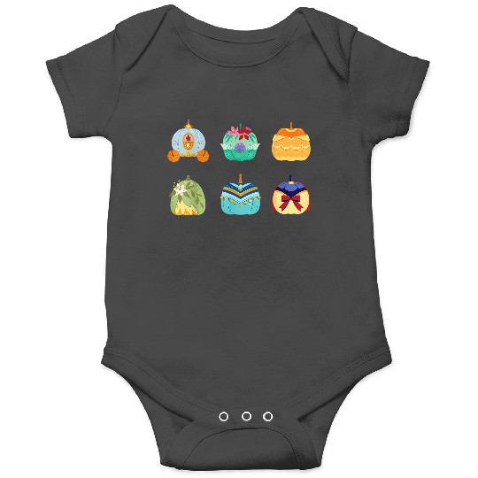 Disney Princess Pumpkins Fall Autumn Six Pumpkin Princesses Onesies