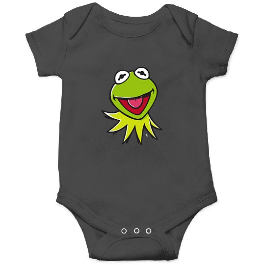 Disney The Muppets Kermit Happy Face Left Chest Pocket Logo Onesies