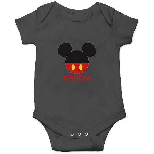 Disney Mickey Mouse Red Shorts Icon Groom Wedding Family Onesies