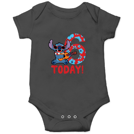 Kids Disney Lilo Stitch Tropical Birthday 6 Years Old Today Onesies