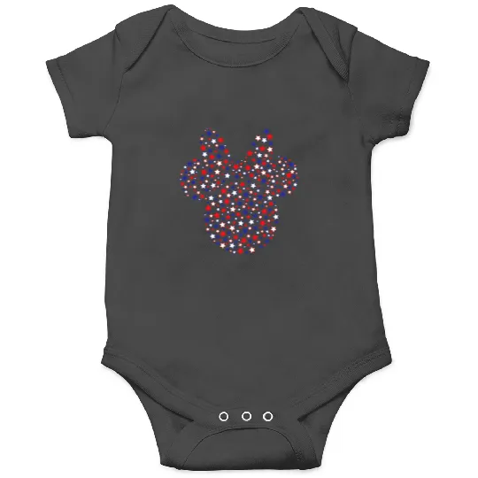 Disney Minnie Mouse American Flag Stars 4th Of July Onesies