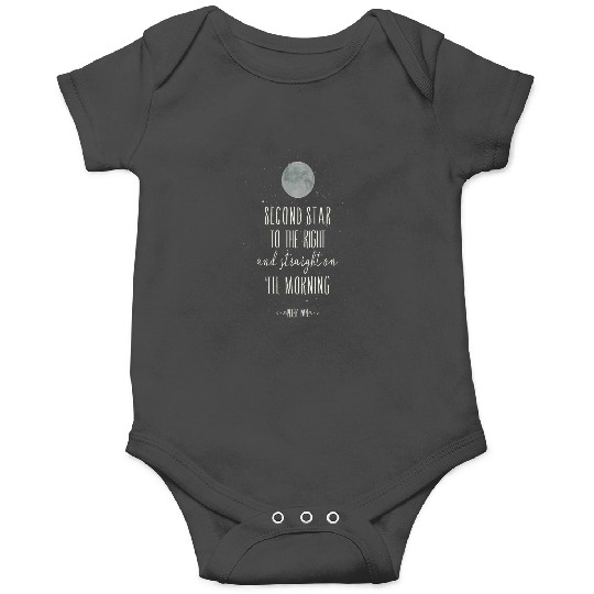 Womens Disney Peter Pan Second Star To The Right Moon Stars VNeck Onesies