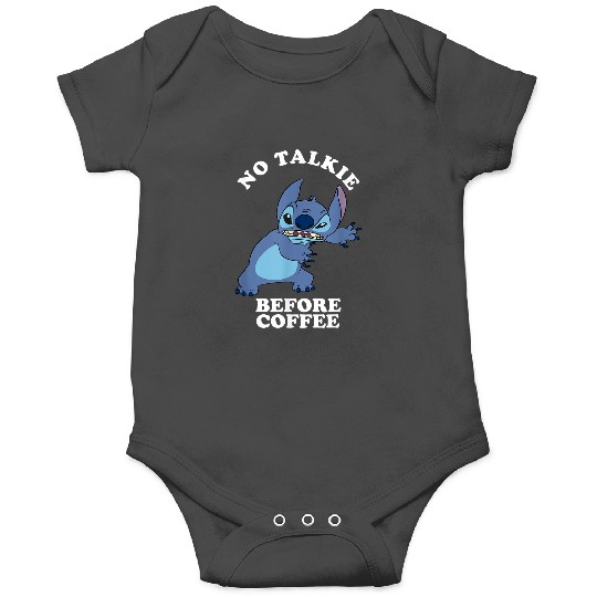 Disney Lilo Stitch No Talkie Before Coffee Grumpy Alien Onesies