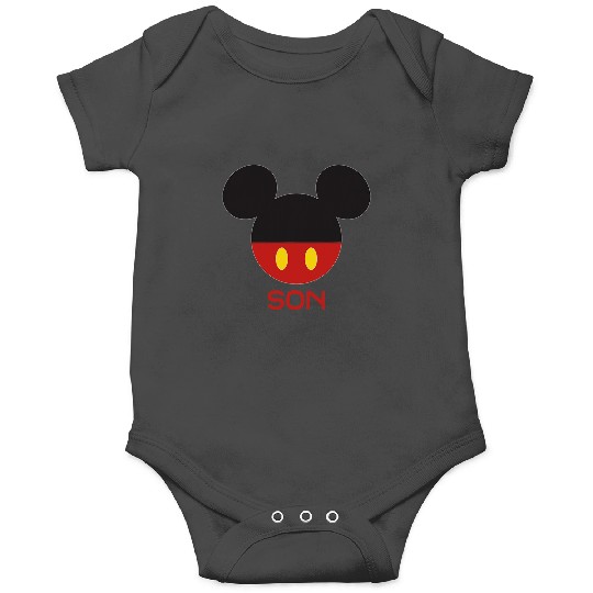 Disney Mickey Mouse Red Shorts Icon Son Family Onesies