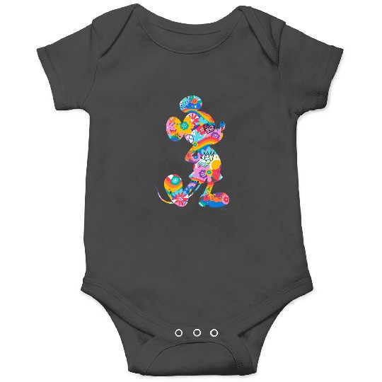 Disney Mickey Mouse Pride Pose Rainbow Icon Fill Doodles Onesies