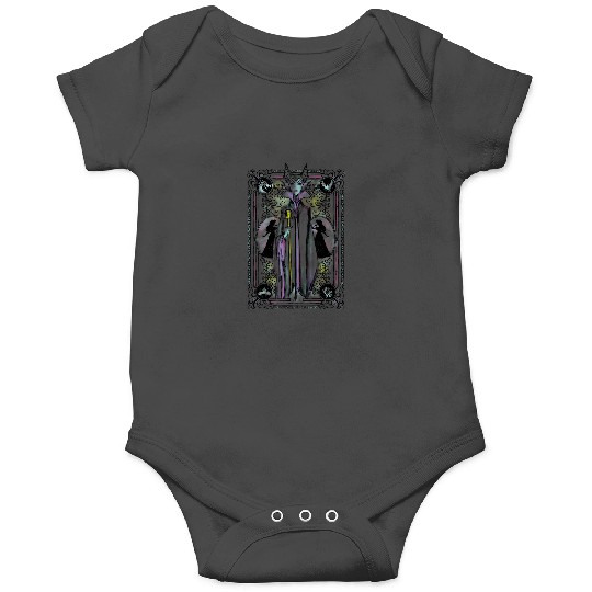 Disney Sleeping Beauty Maleficent Floral Tarot C Onesies