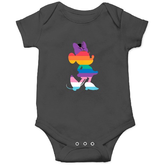 Disney Minnie Mouse Pride Inclusive Pose Rainbow Icon Fill Onesies