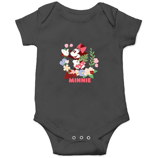 Disney Love Minnie Mouse Botanical Garden Flowers Spring Onesies
