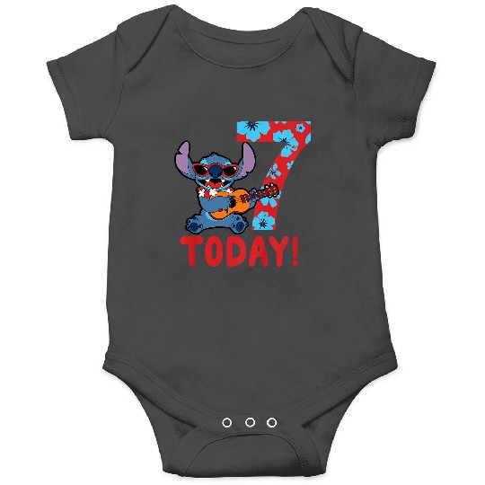 Kids Disney Lilo Stitch Tropical Birthday 7 Years Old Today Onesies
