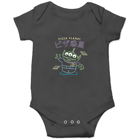 Disney Pixar Toy Story Pizza Planet Alien Neon Kanji Poster Onesies