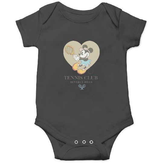 Disney Minnie Mouse Tennis Club Beverly Hills  Logo Onesies