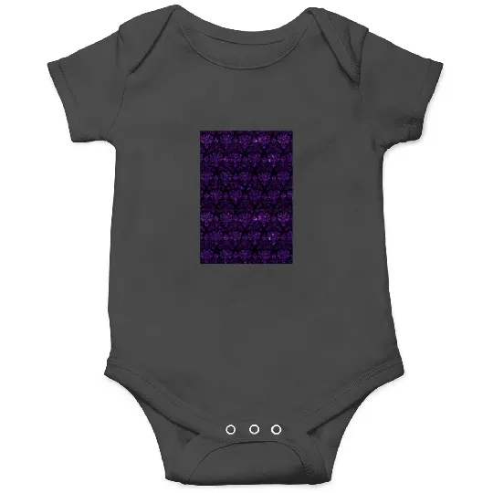 Disney Haunted Mansion purple glitter pattern Graphic Onesies