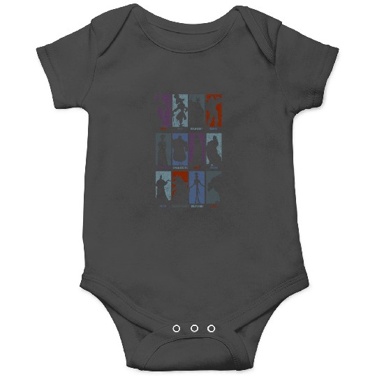 Disney Villains Epic Team Silhouette Chest Panels Distressed Onesies