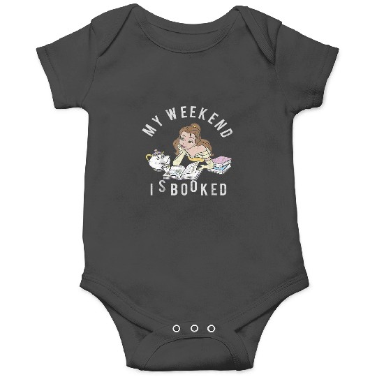 disney beauty and the beast belle my weekend is booked short sleeve Essential Onesies