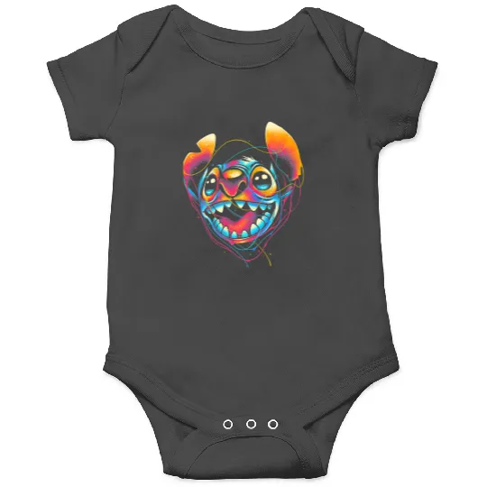 colorful floral Leo zodiac sign  , Stitch Eras Tour , Stitch Shirt, Disney Land Lilo and Stitch Onesies