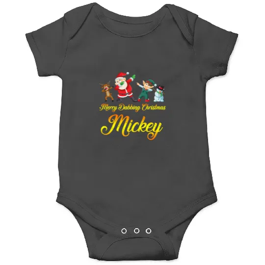 Name - Dabbing Santa Claus Elf Reindeer Snowman - Merry Dabbing Christmas  : Mickey Disney Christmas, Disney Christmas Onesies