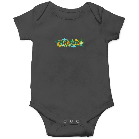 Disney Encanto Tropical Florals Movie Logo Onesies