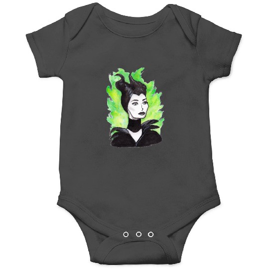 Green Flames Maleficent Ink Painting   SALE!! : Disney Villains Maleficent , Maleficent Gift S-5XL Onesies