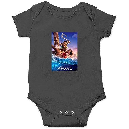 Disney Moana 2 Set Sail  Movie Teaser Poster & Logo Onesies