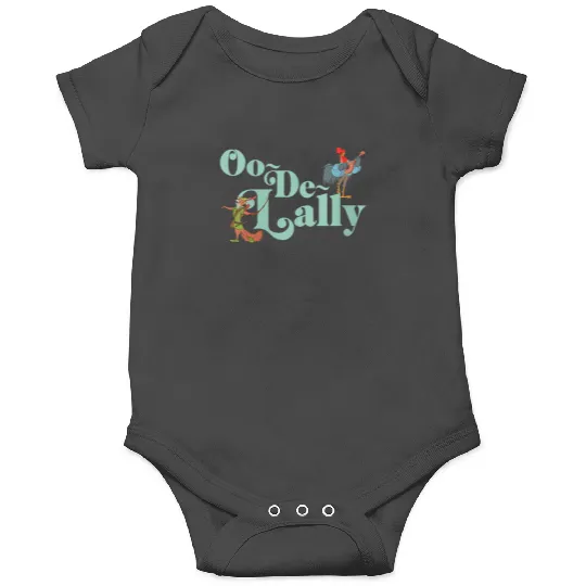 Womens Disney Robin Hood Oo-De-Lally Iconic Quote Chest Text Logo V-Neck Onesies