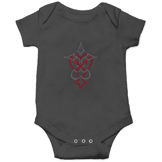 Disneyss Kingdom Hearts Mixed Crossed Key Dual Tone Logo Onesies